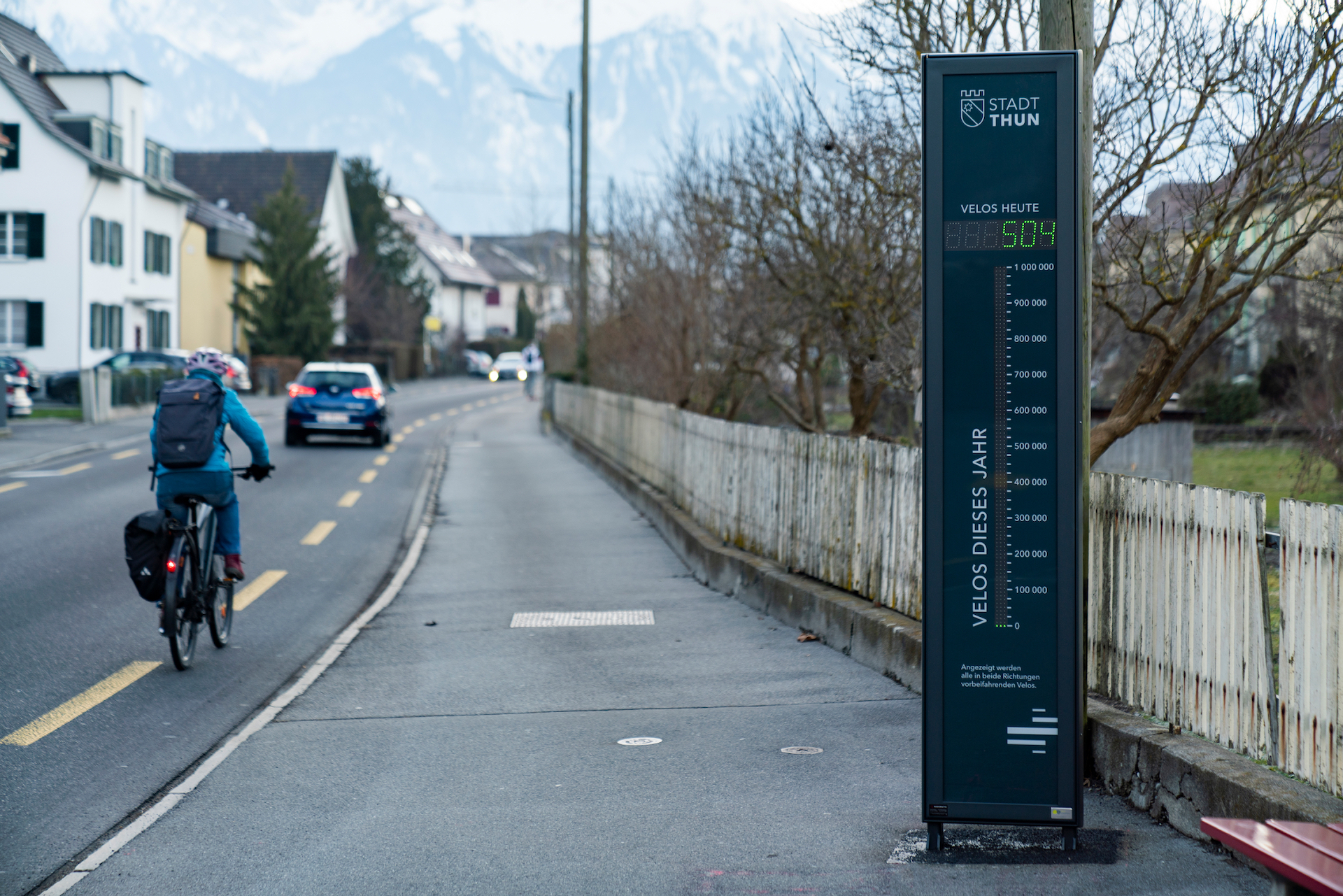 Verkehrsmessstellen und Velobarometer sind in Betrieb